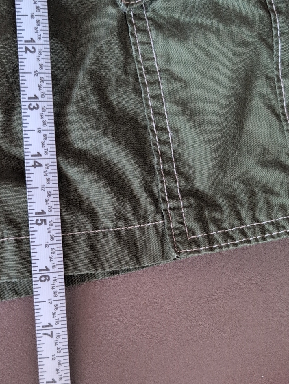 Levi's Dark Olive Cargo Shorts - Picture 9 of 10
